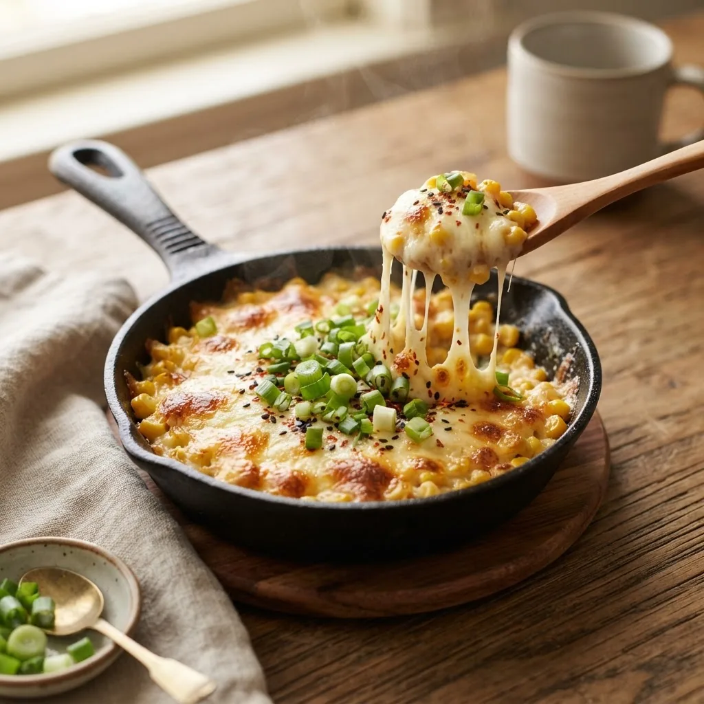 Corn cheese coreano: el dip viral de elote con queso