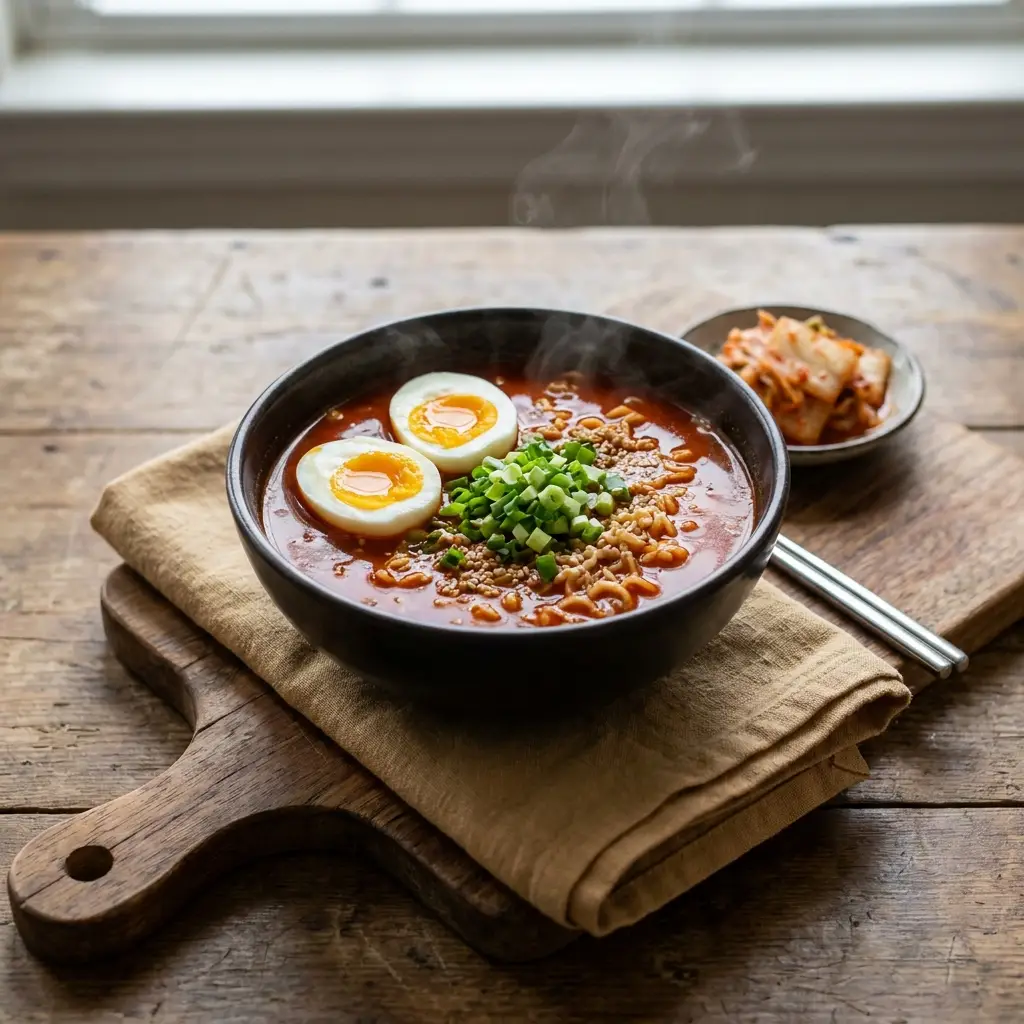 Ramen coreano en 10 minutos (antes de que "llegue" tu pedido)